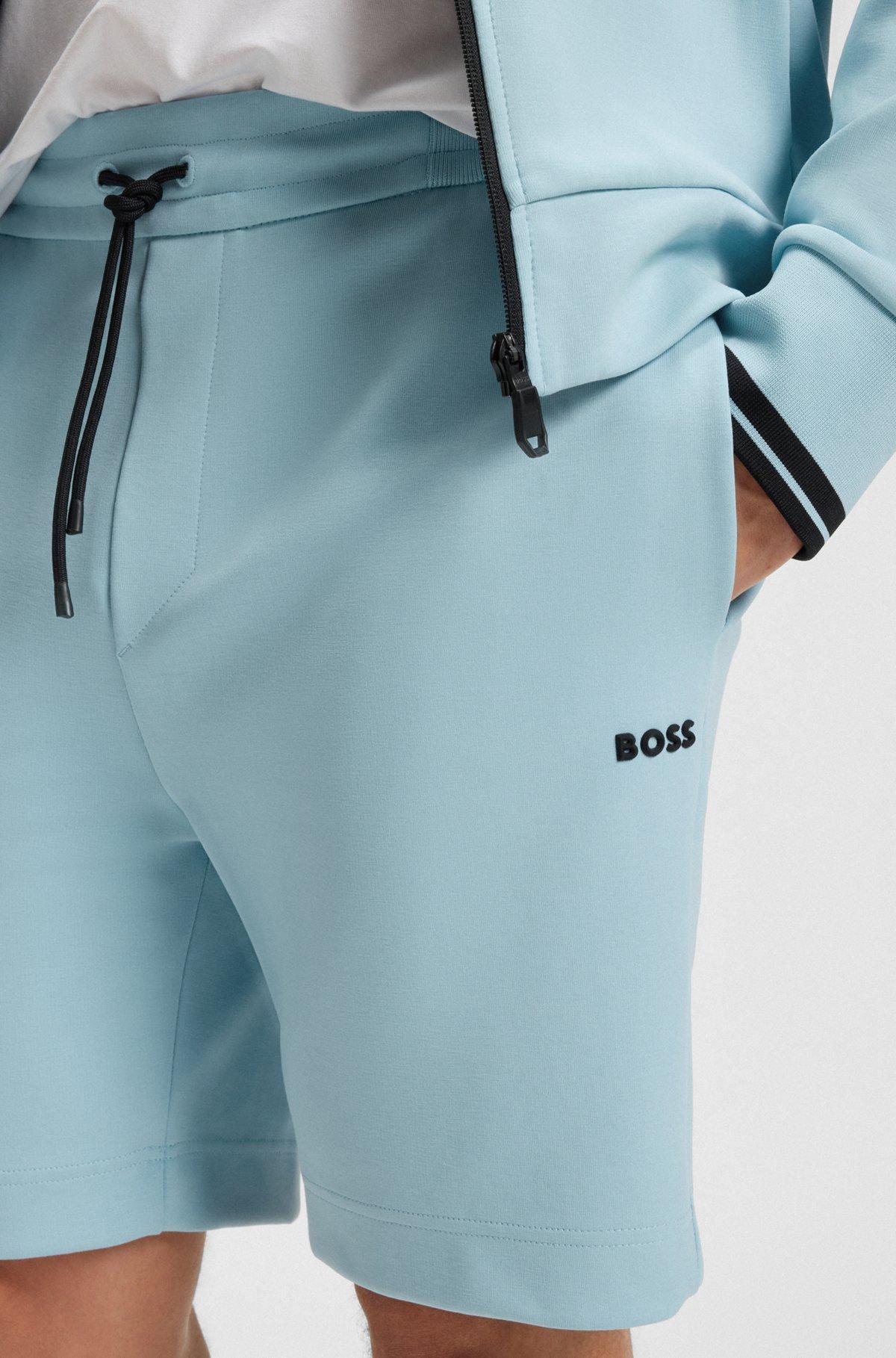 BOSS -  shorts with stripe details - Light Blue Product Image