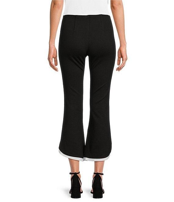 Slim Factor by Investments Ponte Knit No Waist Soft Flare Leg Pants Product Image