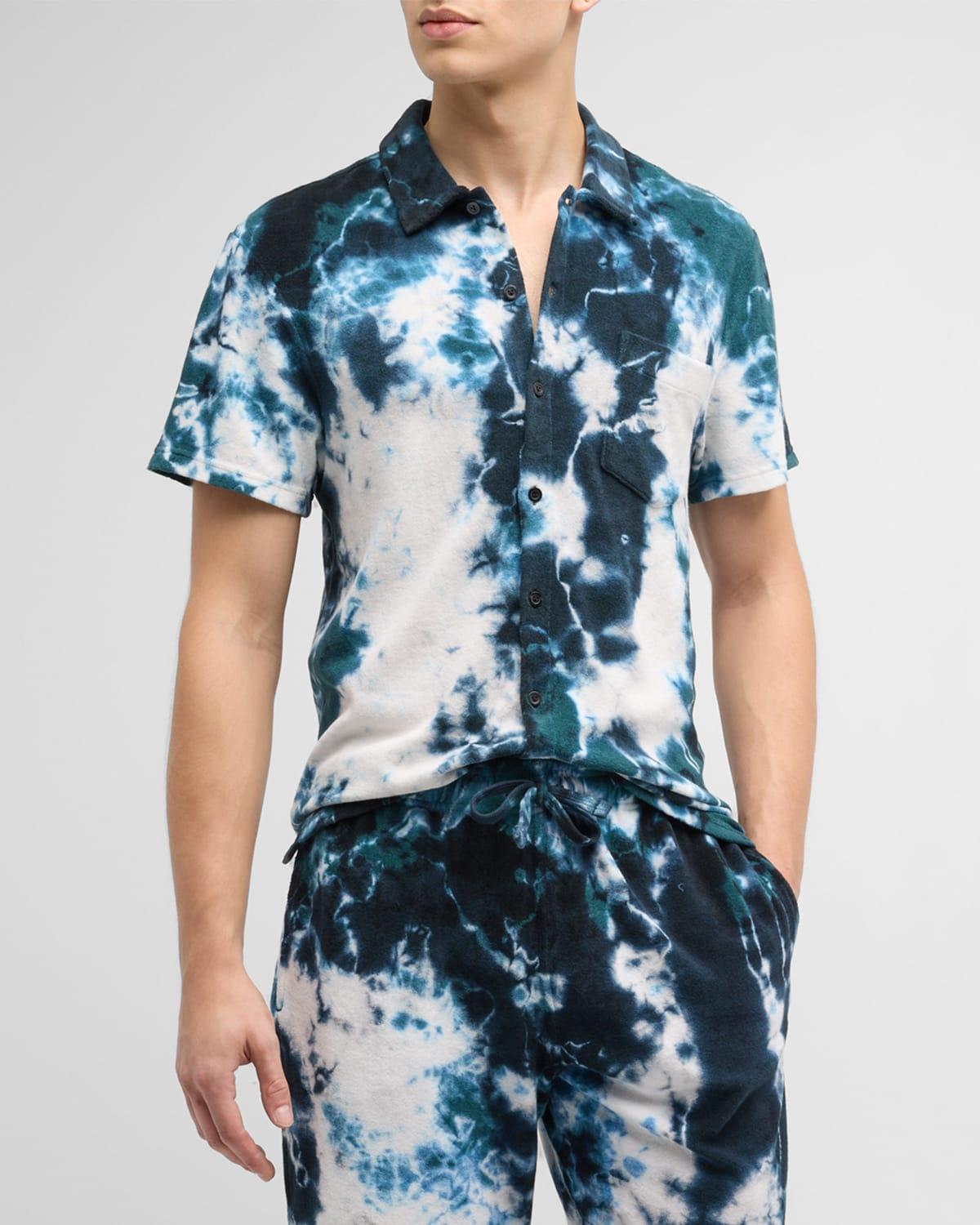 Mens Charli Abstract Button-Front Shirt Product Image