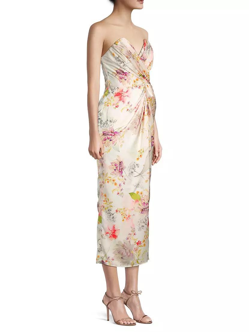 Come On Home Strapless Midi-Dress Product Image