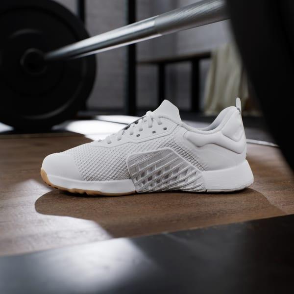 adidas Dropset 3 strength training shoes Cloud White 6 Womens Product Image