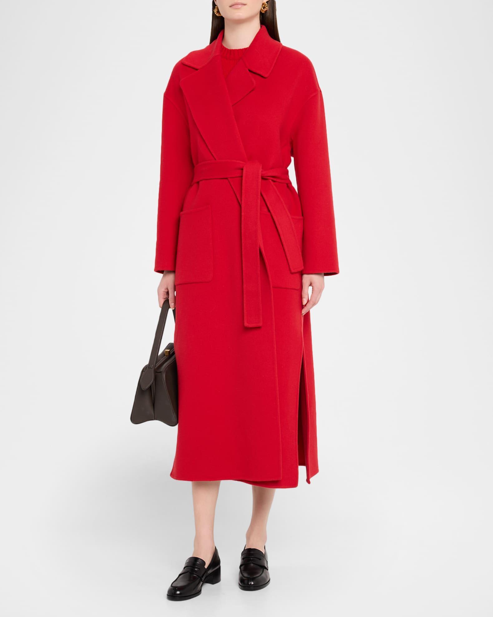 Wool-Cashmere Wrap Coat Product Image