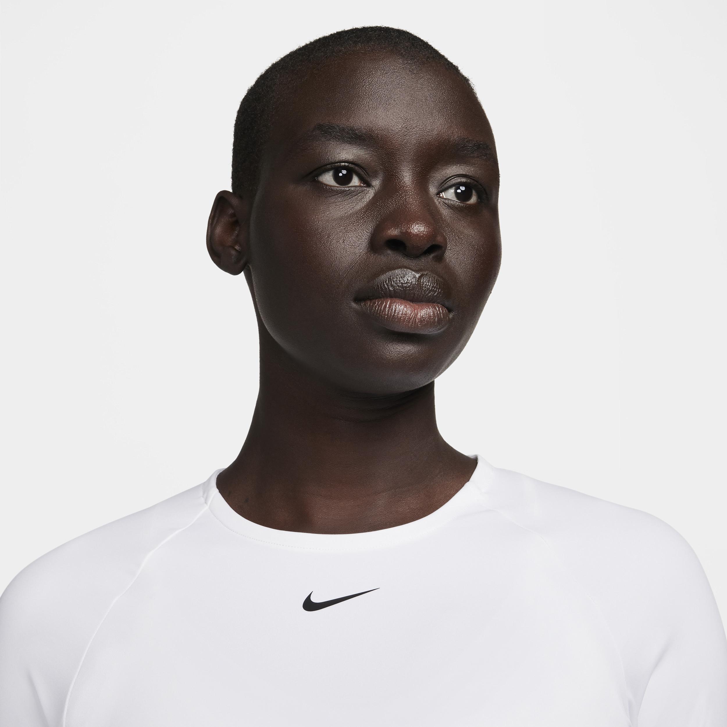 Womens Nike Pro Dri-FIT Cropped Long-Sleeve Top | FV5484-100 Product Image