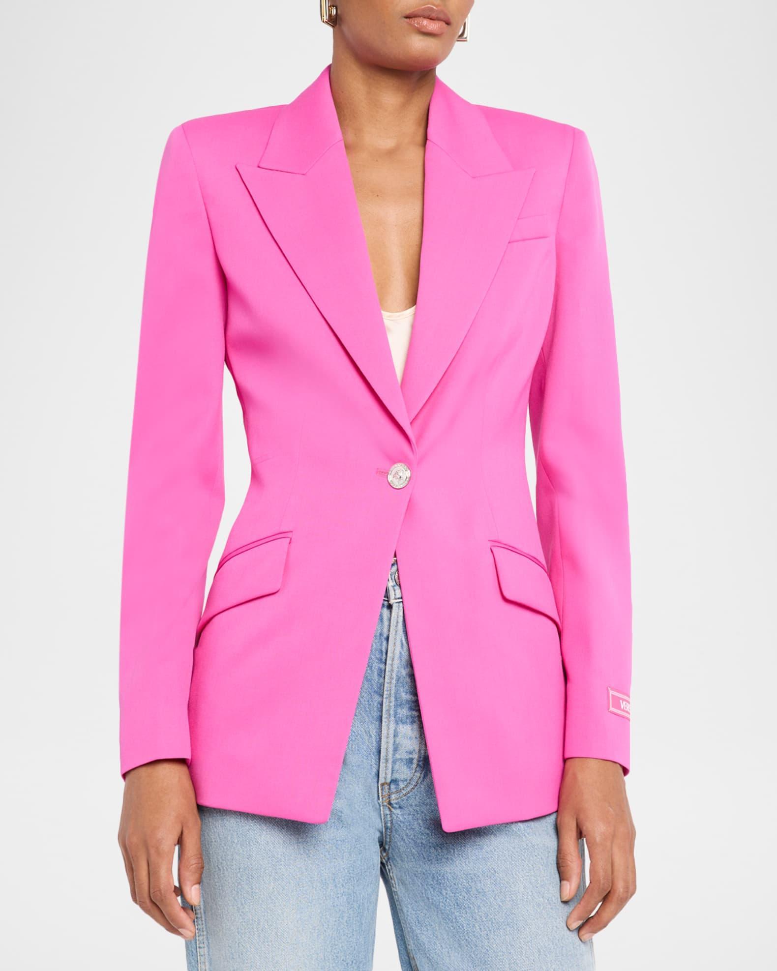 Wool Gabardine Single-Breasted Informal Jacket Product Image