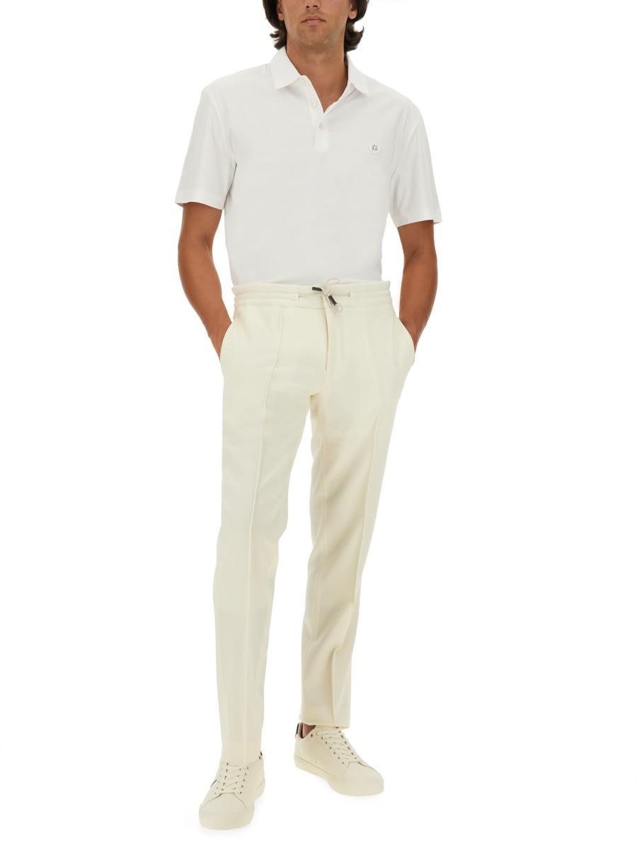 HUGO BOSS Boss Polo With Logo In White Product Image