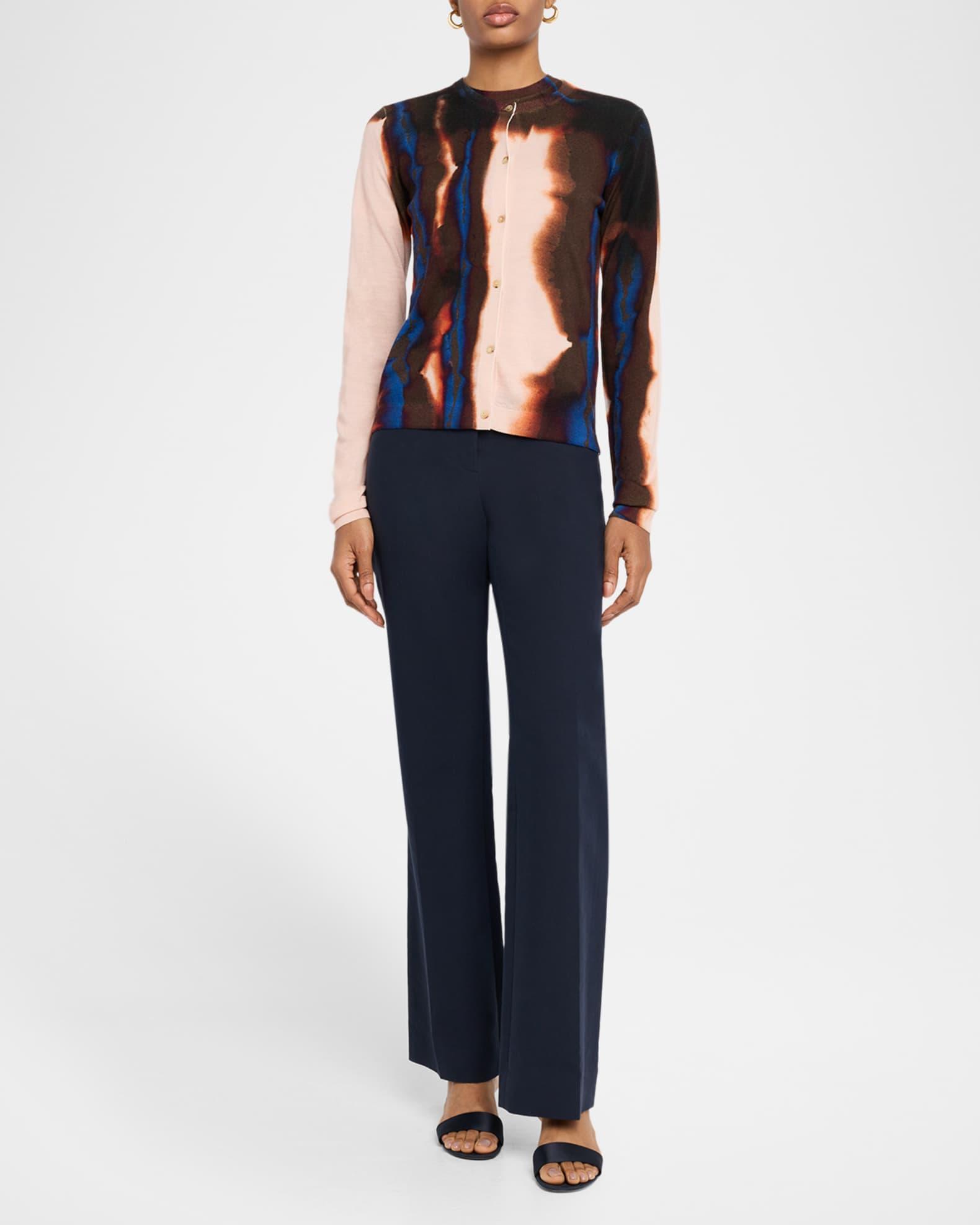 Burned Striped Wool Cardigan Product Image