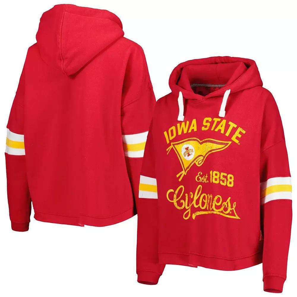 Women's Pressbox Cardinal Iowa State Cyclones Super Pennant Pullover Hoodie,  Product Image