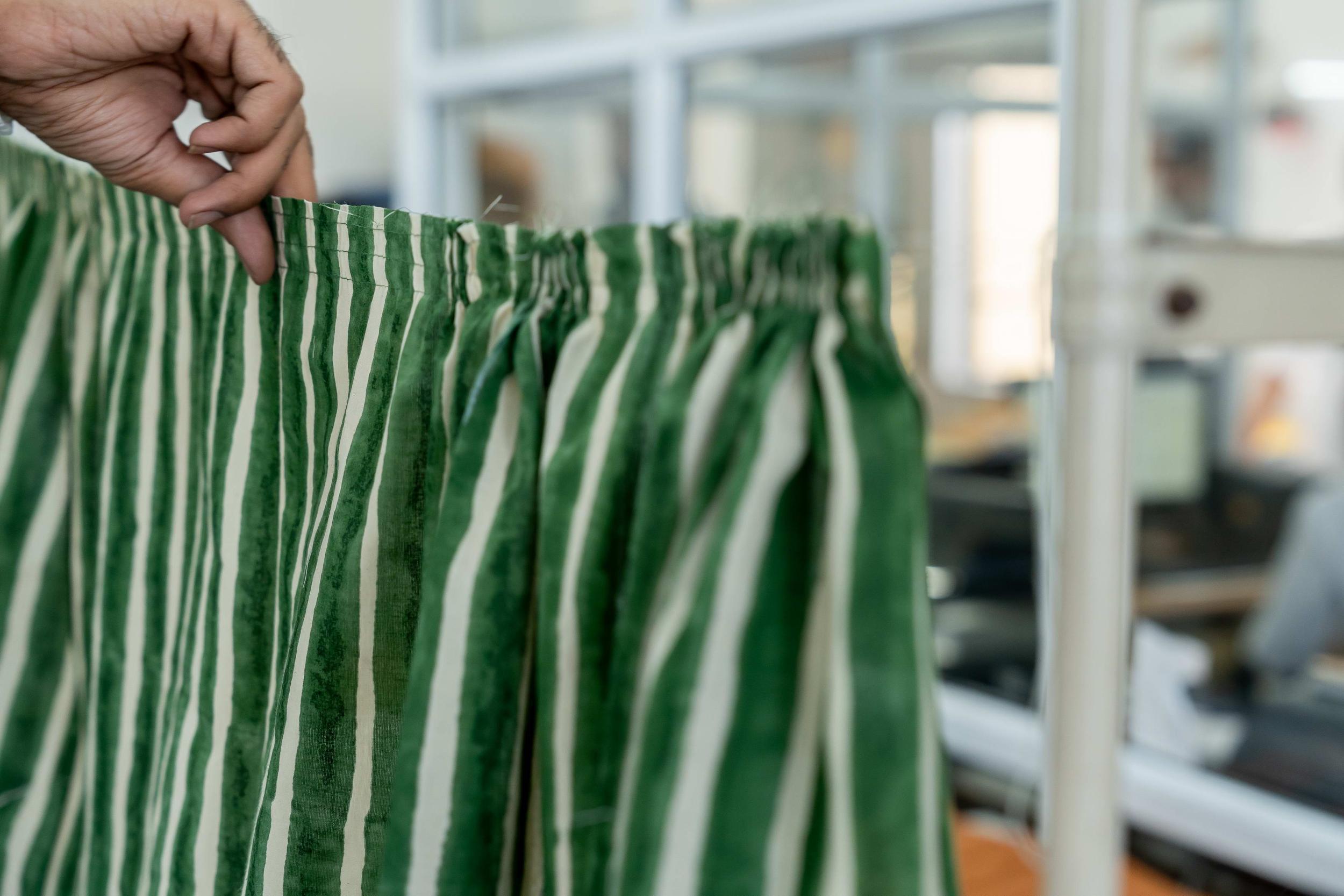 Hudson Green Striped Skirt Product Image