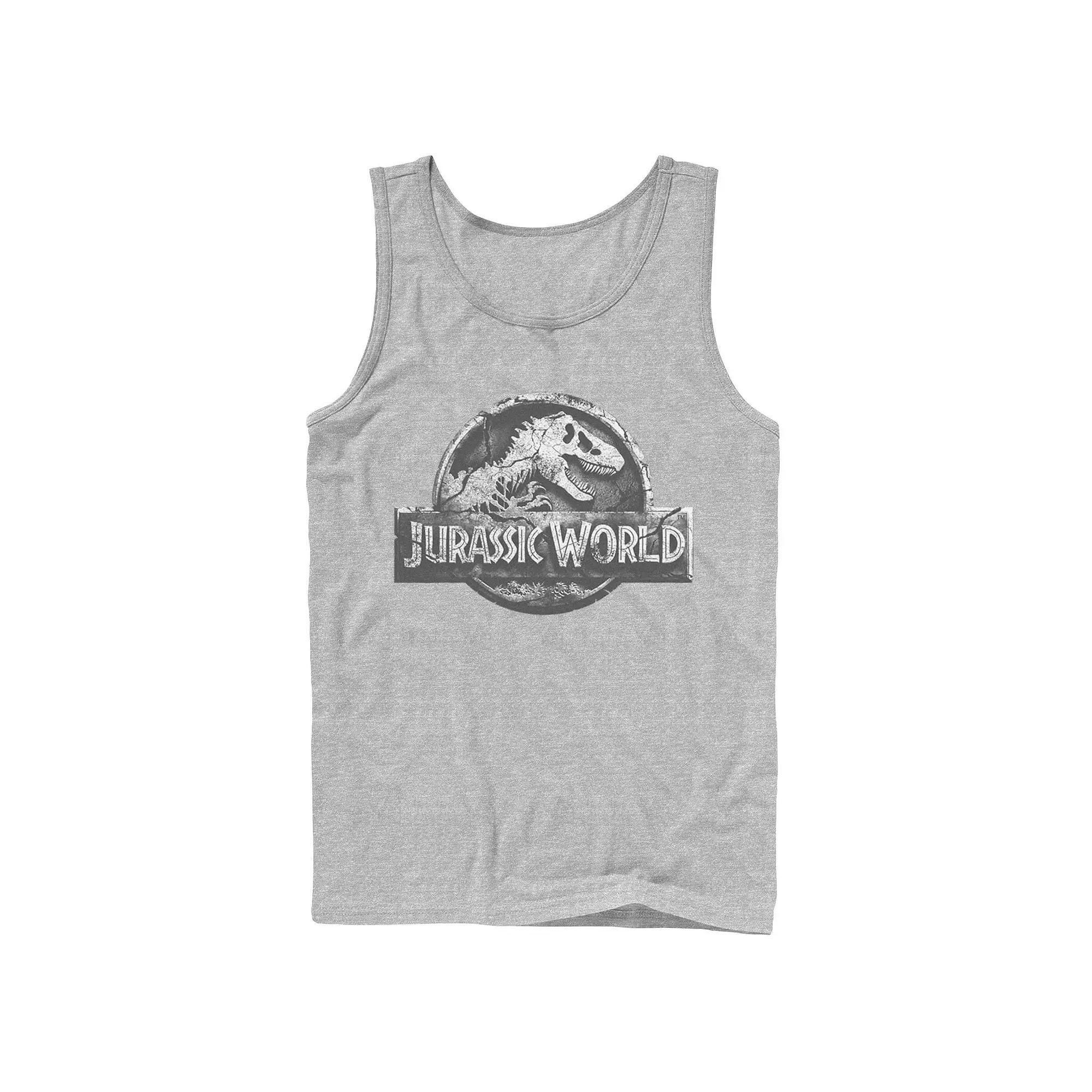 Men's Jurassic World Two Return Stone Logo Tank Top,  Product Image