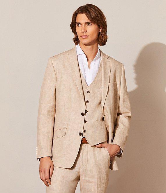 Murano Baird McNutt Linen Blend Classic Fit Long Sleeve Woven Shirt Product Image