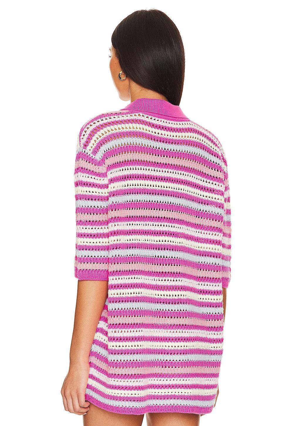 Lovers and Friends Lucia Cardigan in Pink & Blue Multi Product Image