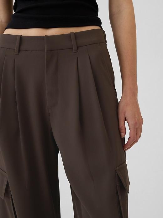 365 High Rise Cargo Pleated Trousers Product Image