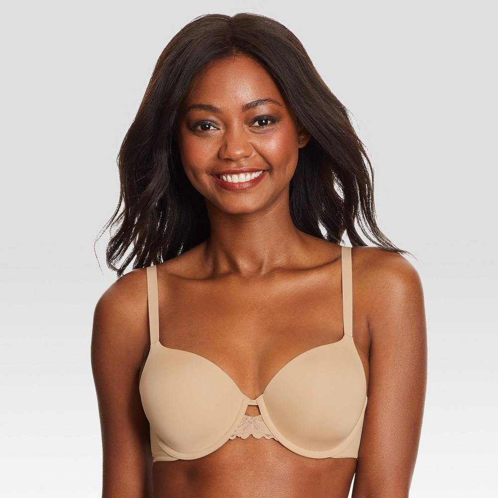 Maidenform Womens One Fabulous Fit 2.0 Extra Coverage Bra DM7549 - Beige 38D Product Image