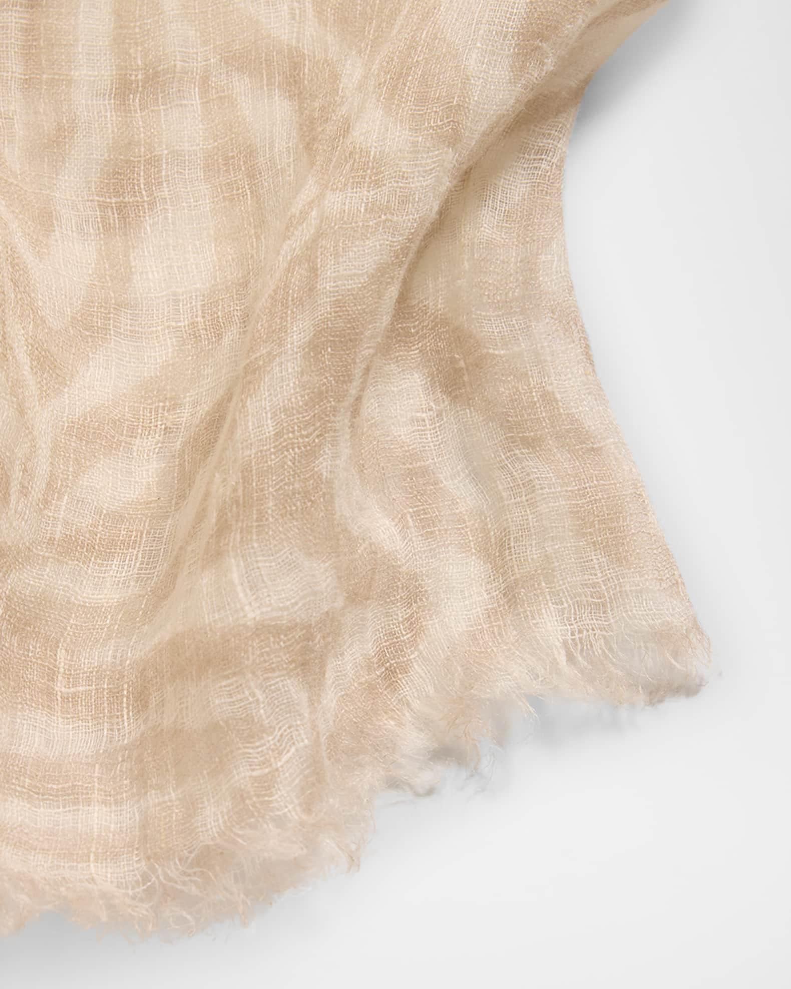 Zebra-Print Linen Scarf Product Image