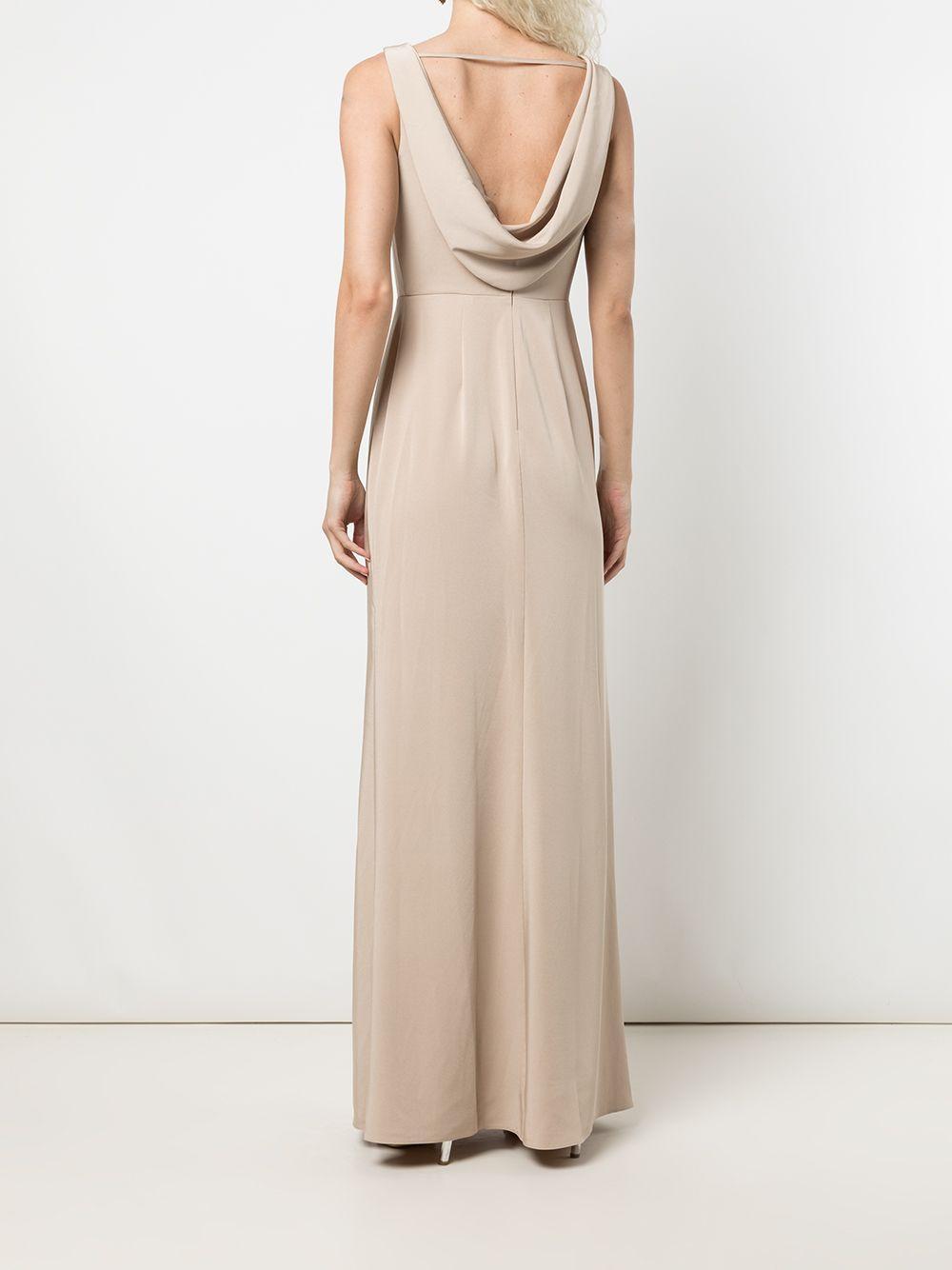 cowl-effect floor-length gown Product Image