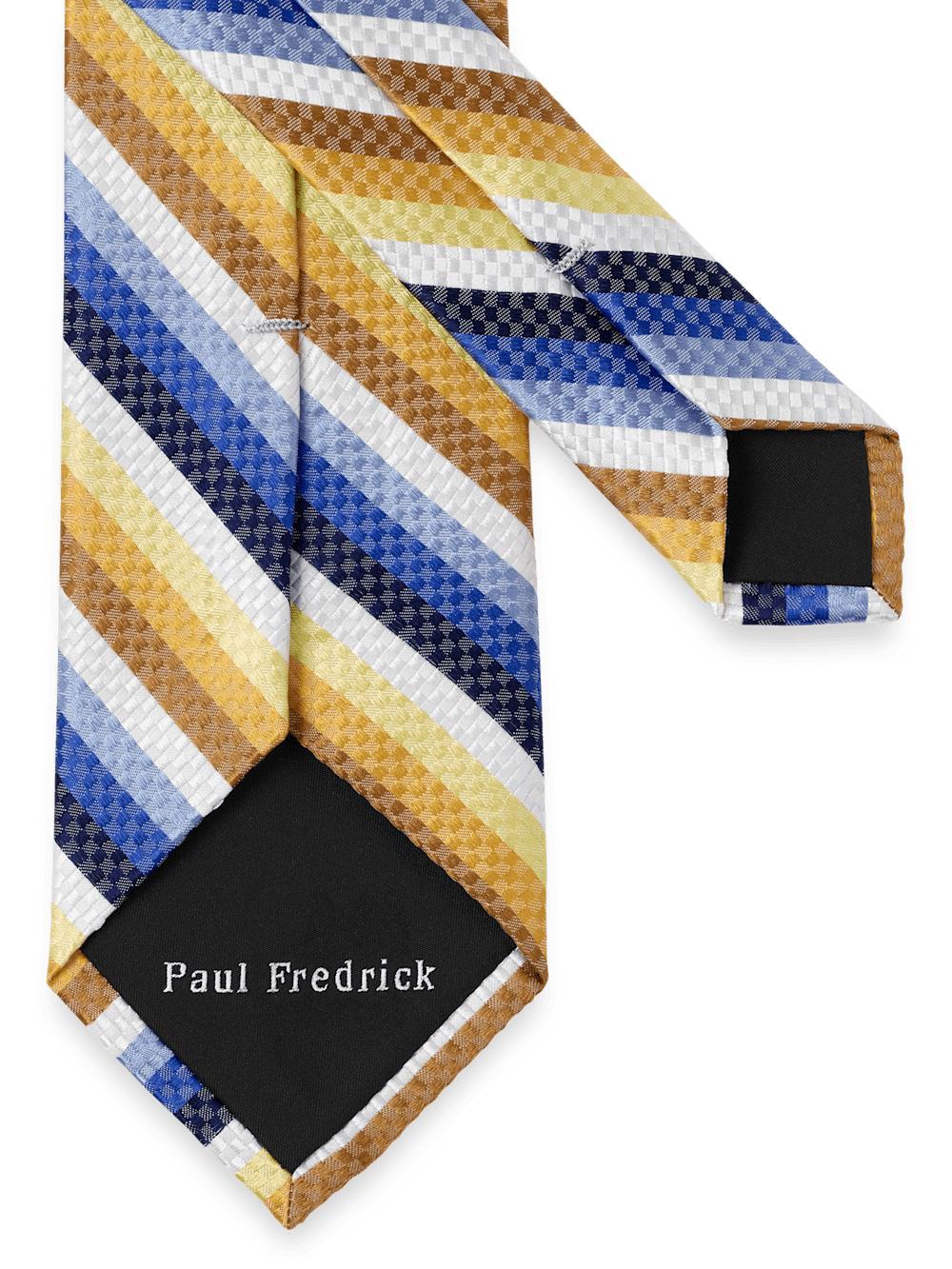 Stripe Woven Silk Tie - Multi Product Image