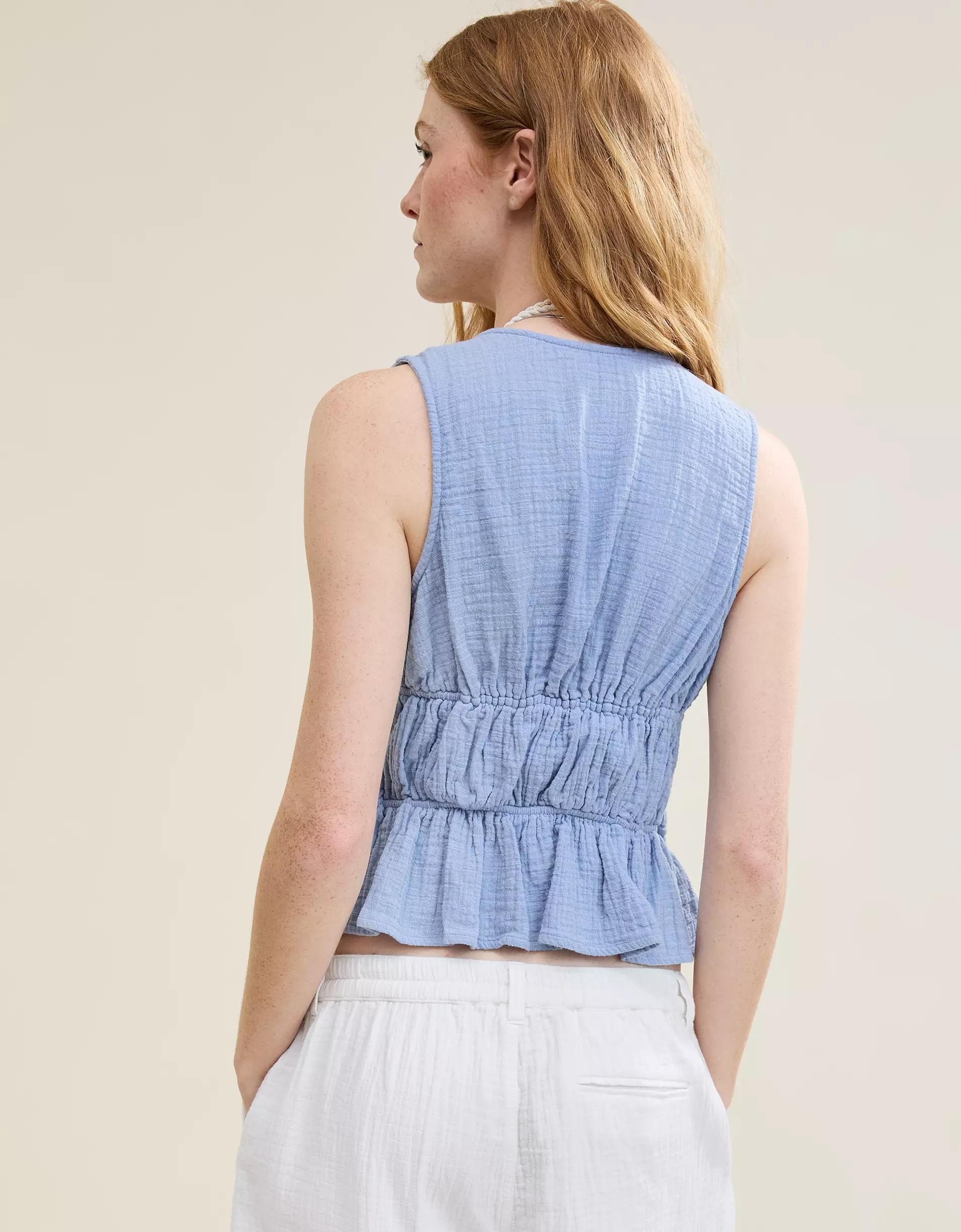Aerie Tie Front Tank Top Product Image