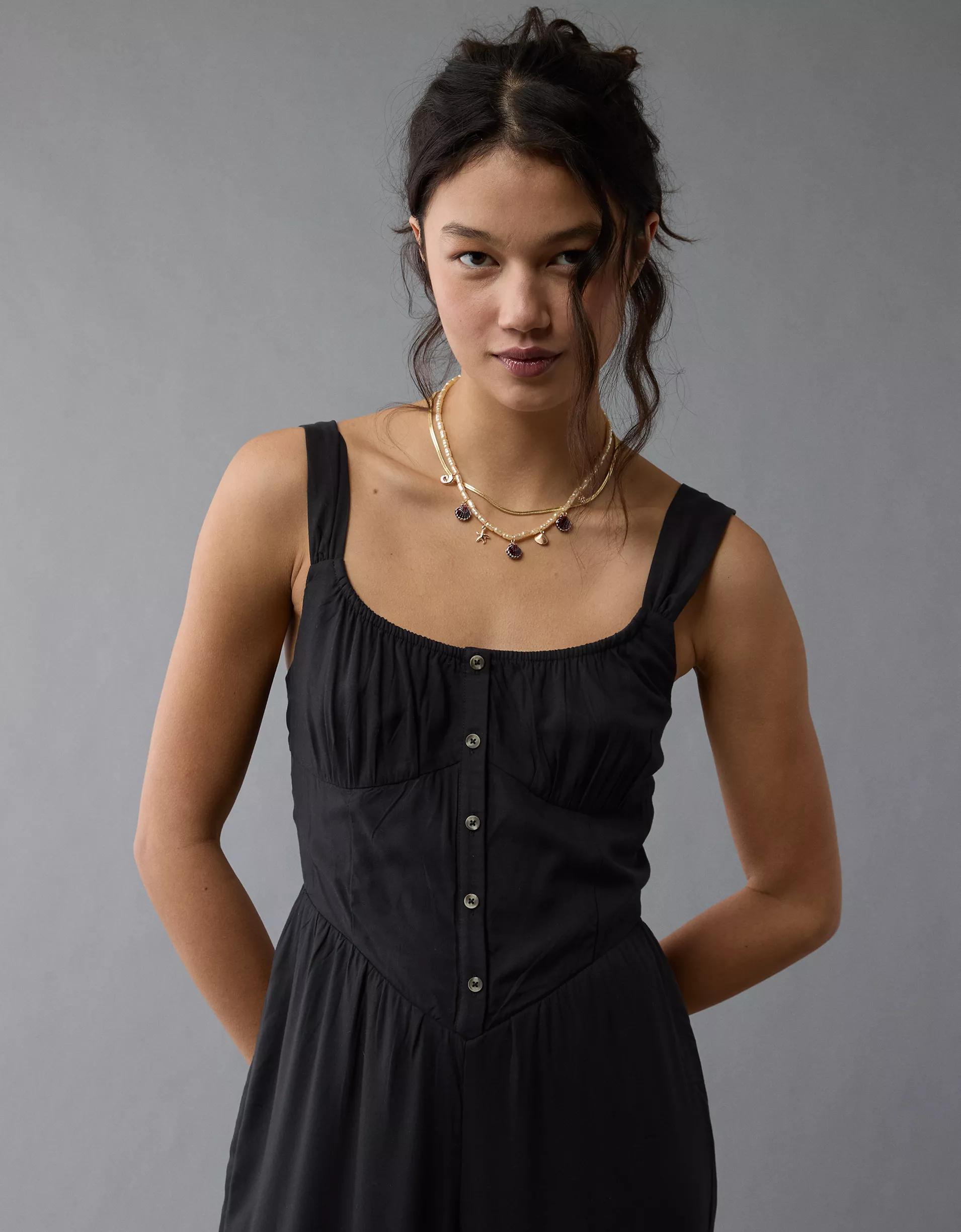 AE Corset V-Waist Jumpsuit Product Image