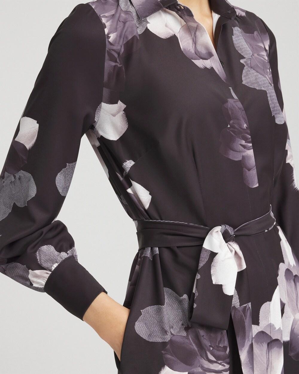 Floral Print Maxi Shirt Dress Product Image