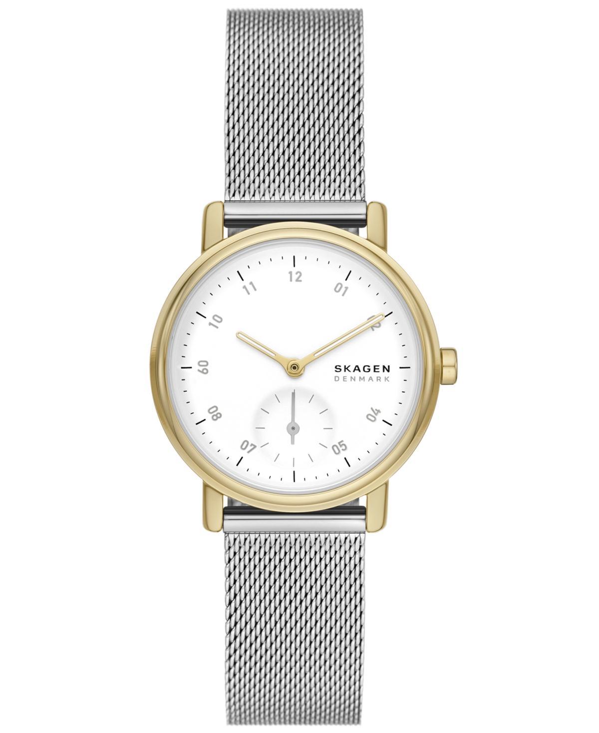 Skagen Womens Kuppel Lille Quartz Three Hand Silver-Tone Stainless Steel Watch, 32mm Product Image