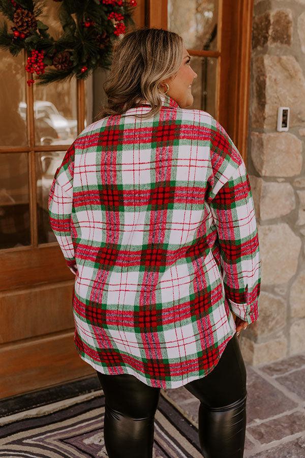 Evergreen Lane Plaid Jacket Curves Product Image