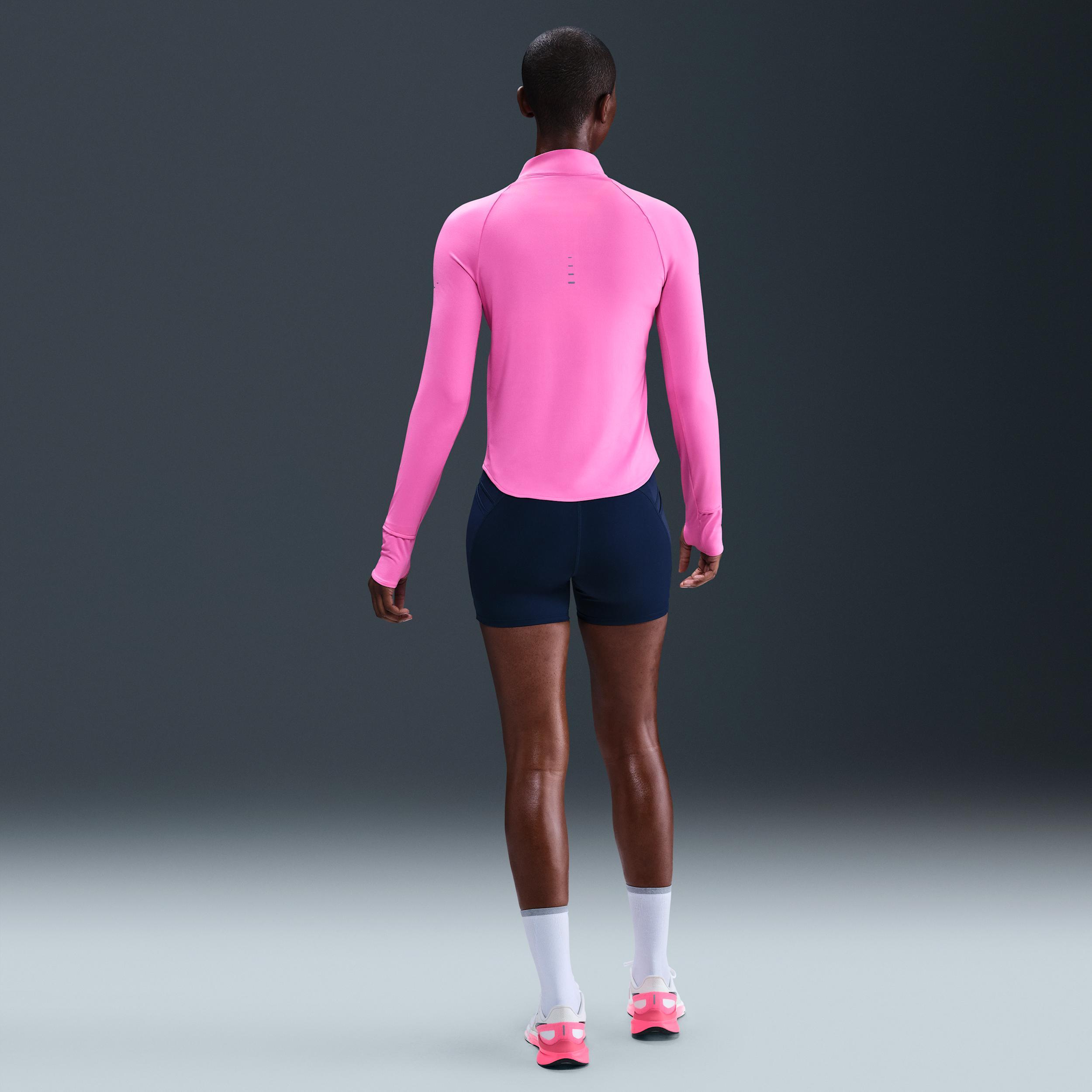 Nike Womens Swift Dri-FIT UV 1/4-Zip Running Top | HQ0499-036 Product Image