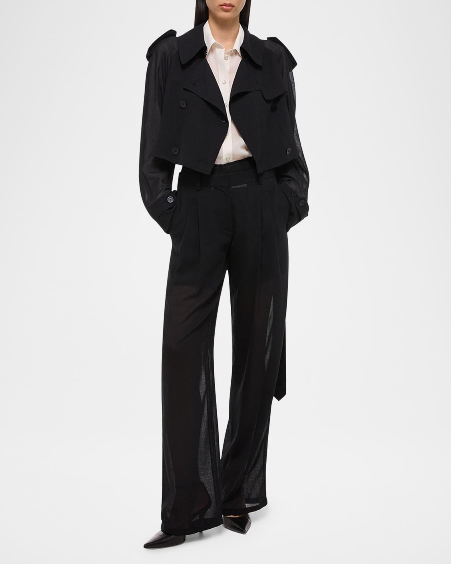 Short Cocoon Trench Coat Product Image