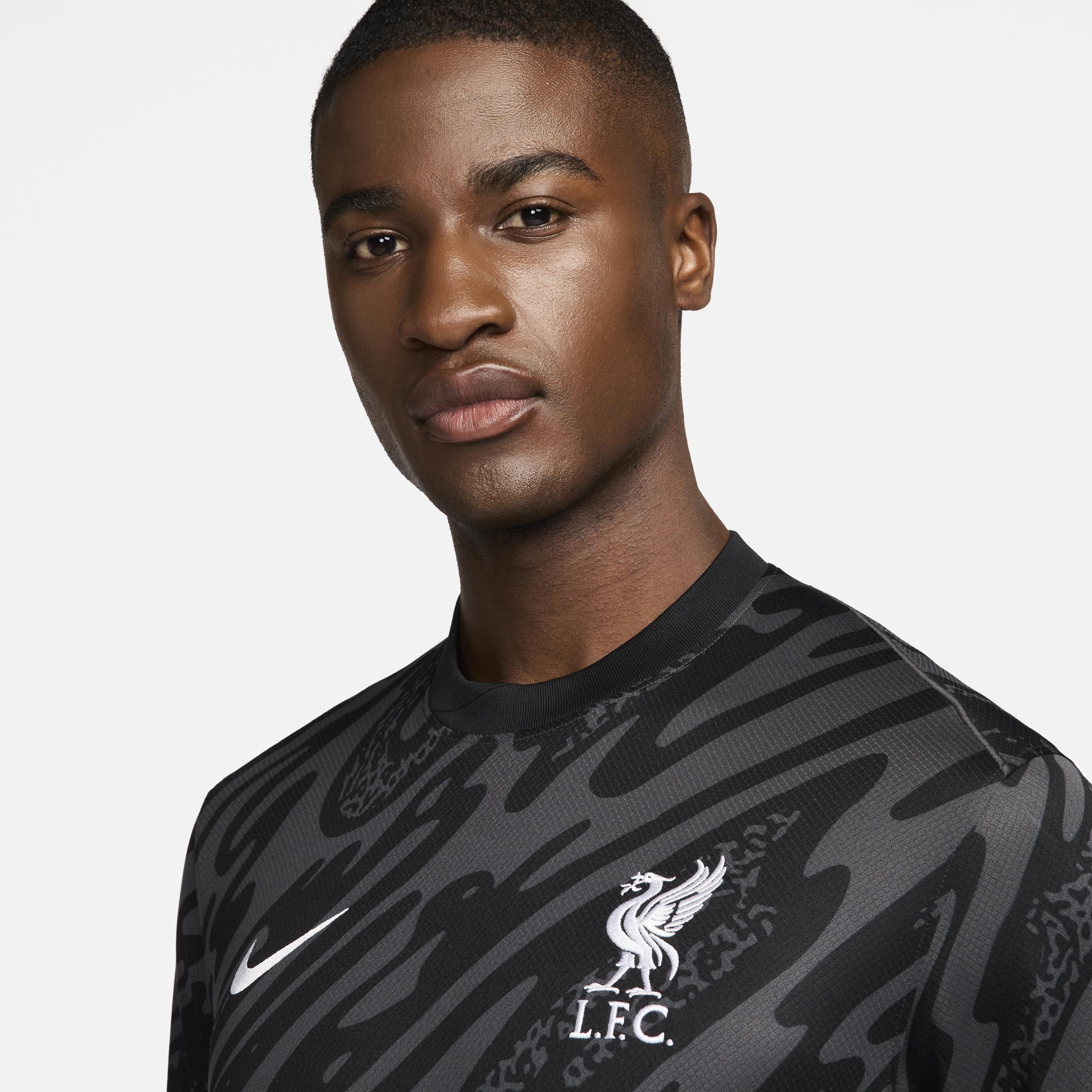 Liverpool FC Stadium Goalkeeper Nike Mens Dri-FIT Soccer Replica Short-Sleeve Jersey Product Image