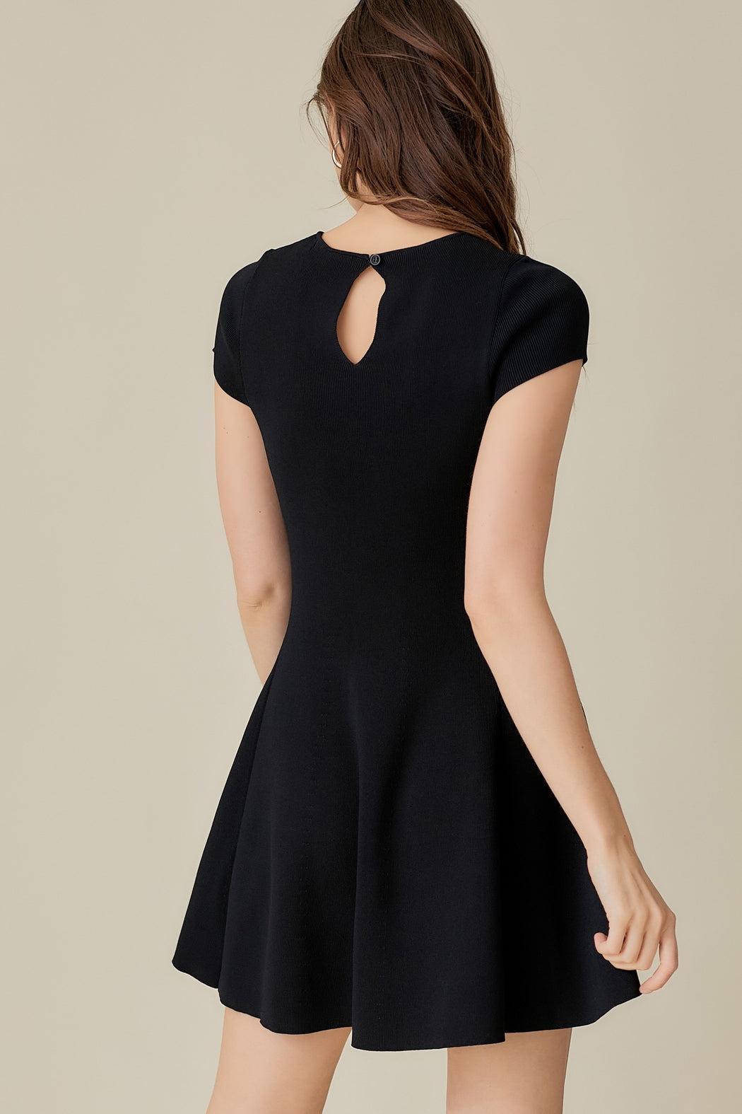 Cap Sleeve Knit Dress Female Product Image