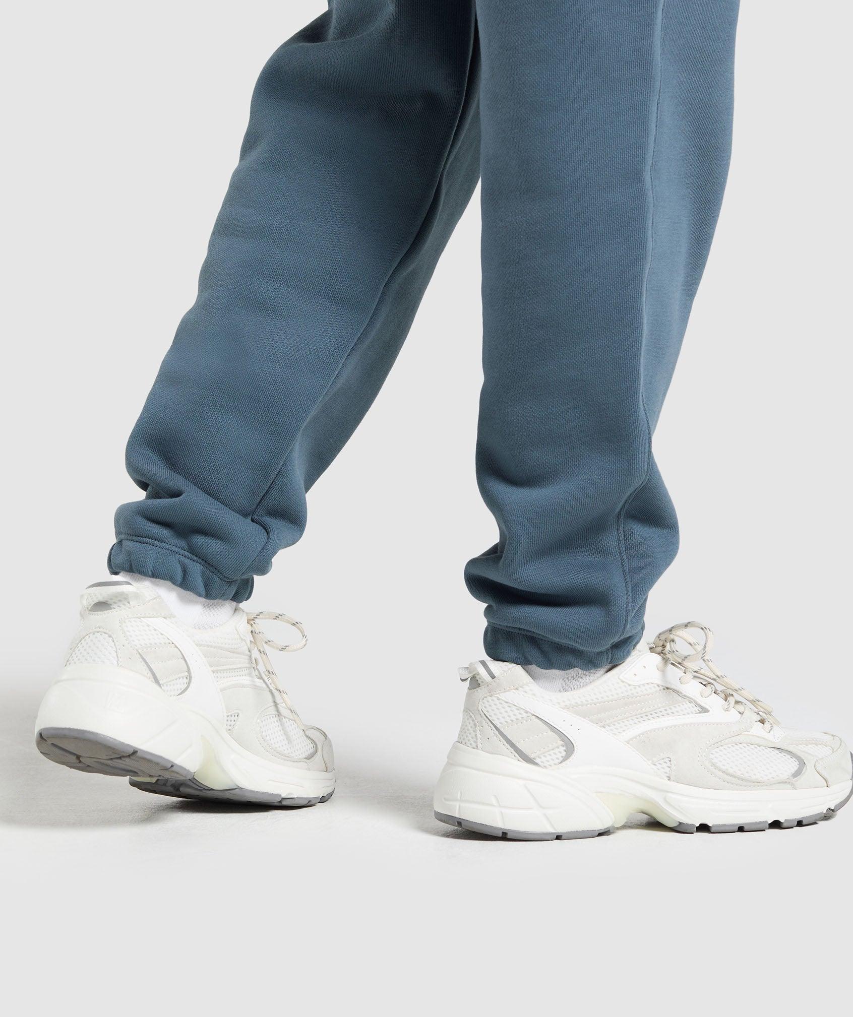 Gymshark Embroidered Logo Oversized Joggers - Cargo Blue Female Product Image