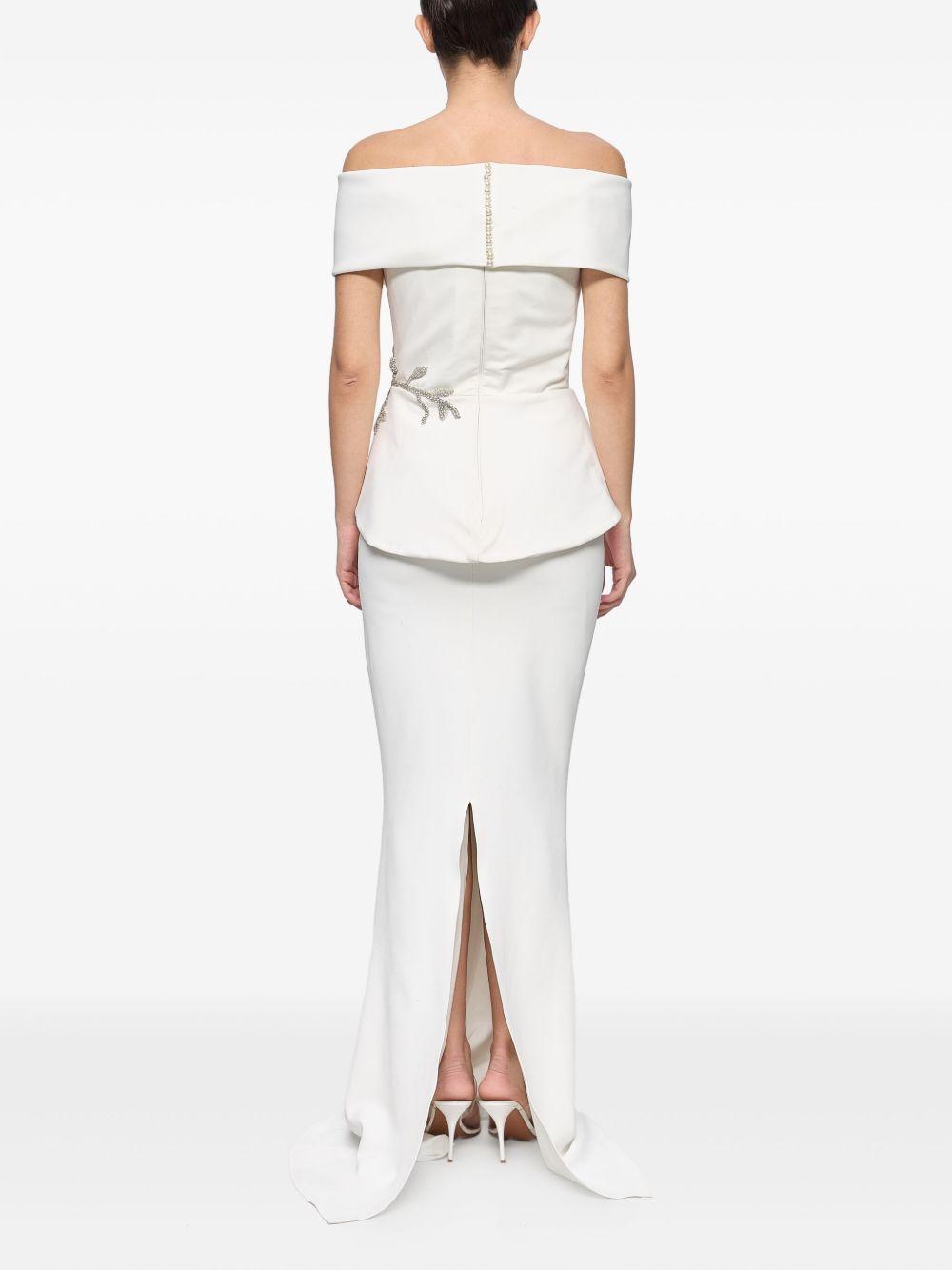 peplum-waist gown Product Image