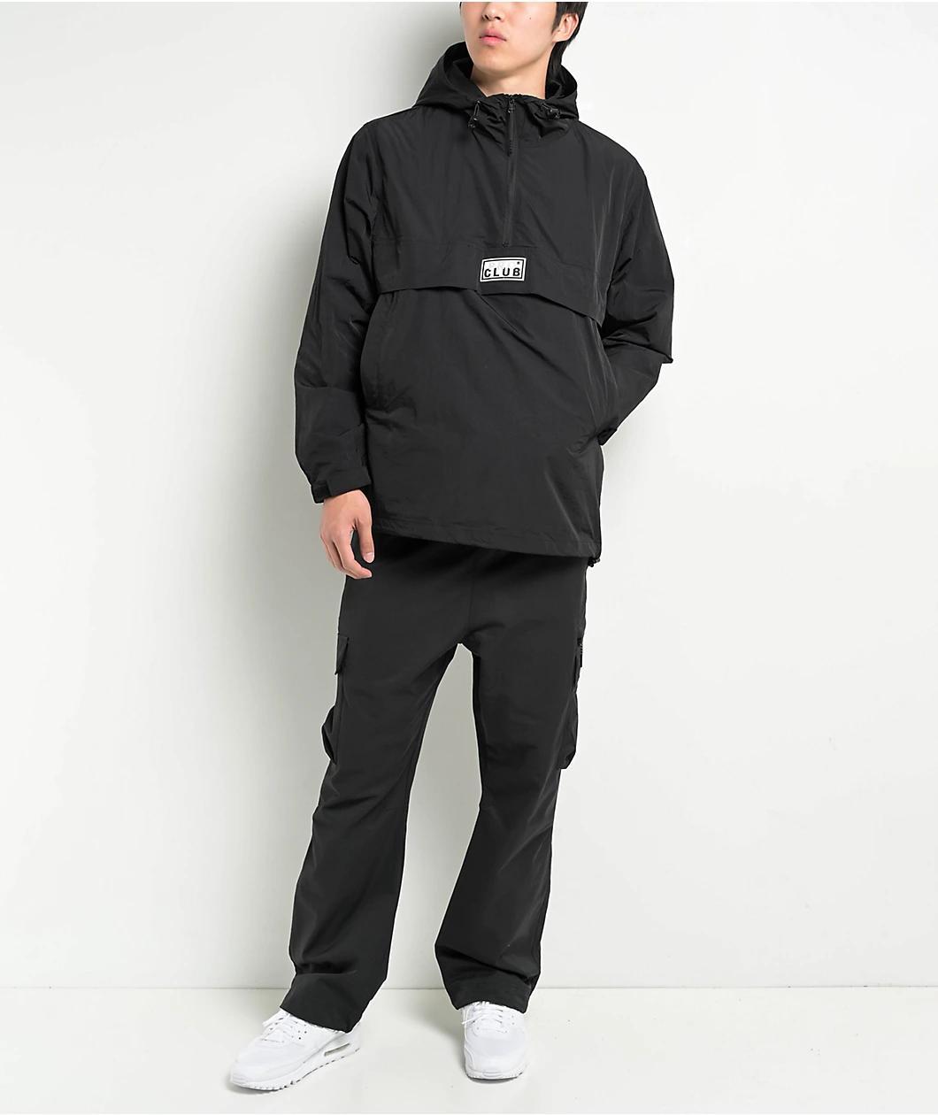 Pro Club Metallic Black Anorak Jacket Product Image