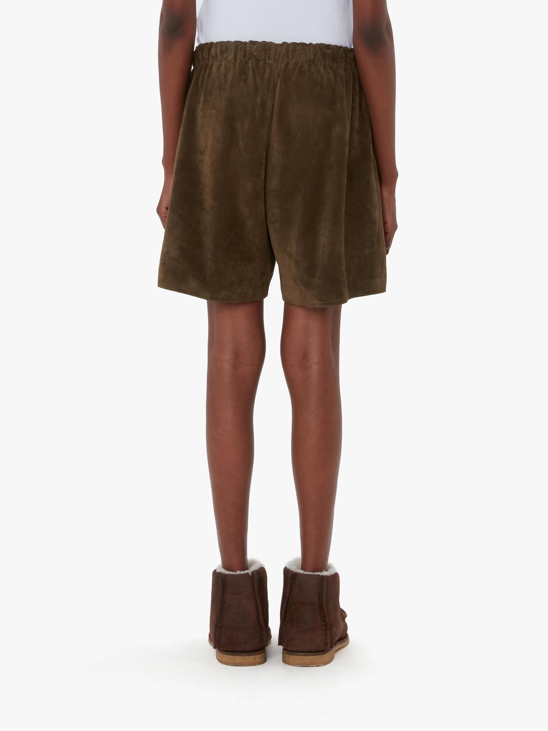 DRAWSTRING LEATHER SHORTS Product Image