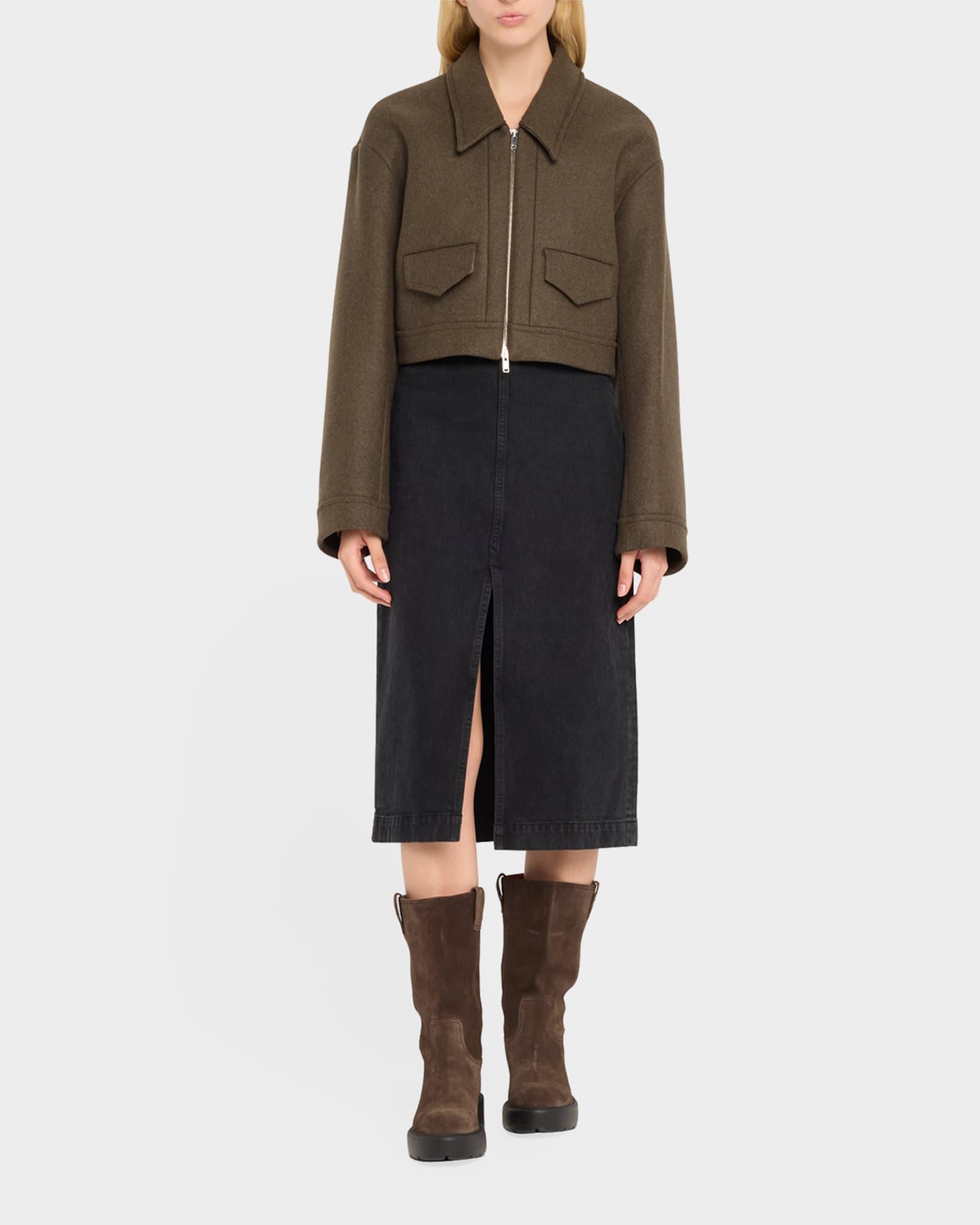 Suede Tall Moto Boots Product Image