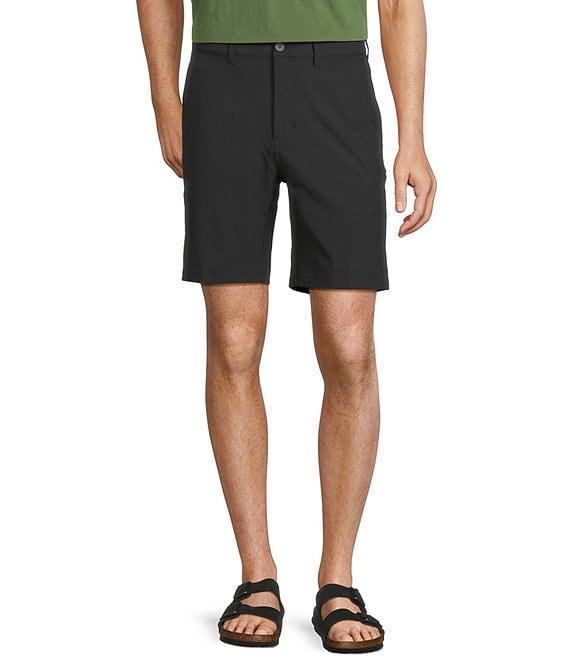 Caribbean Isle Breeze Flat Front Performance Stretch 8#double; Inseam Shorts Product Image