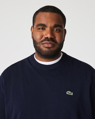 Monochrome Crew Neck Cotton Sweater Product Image