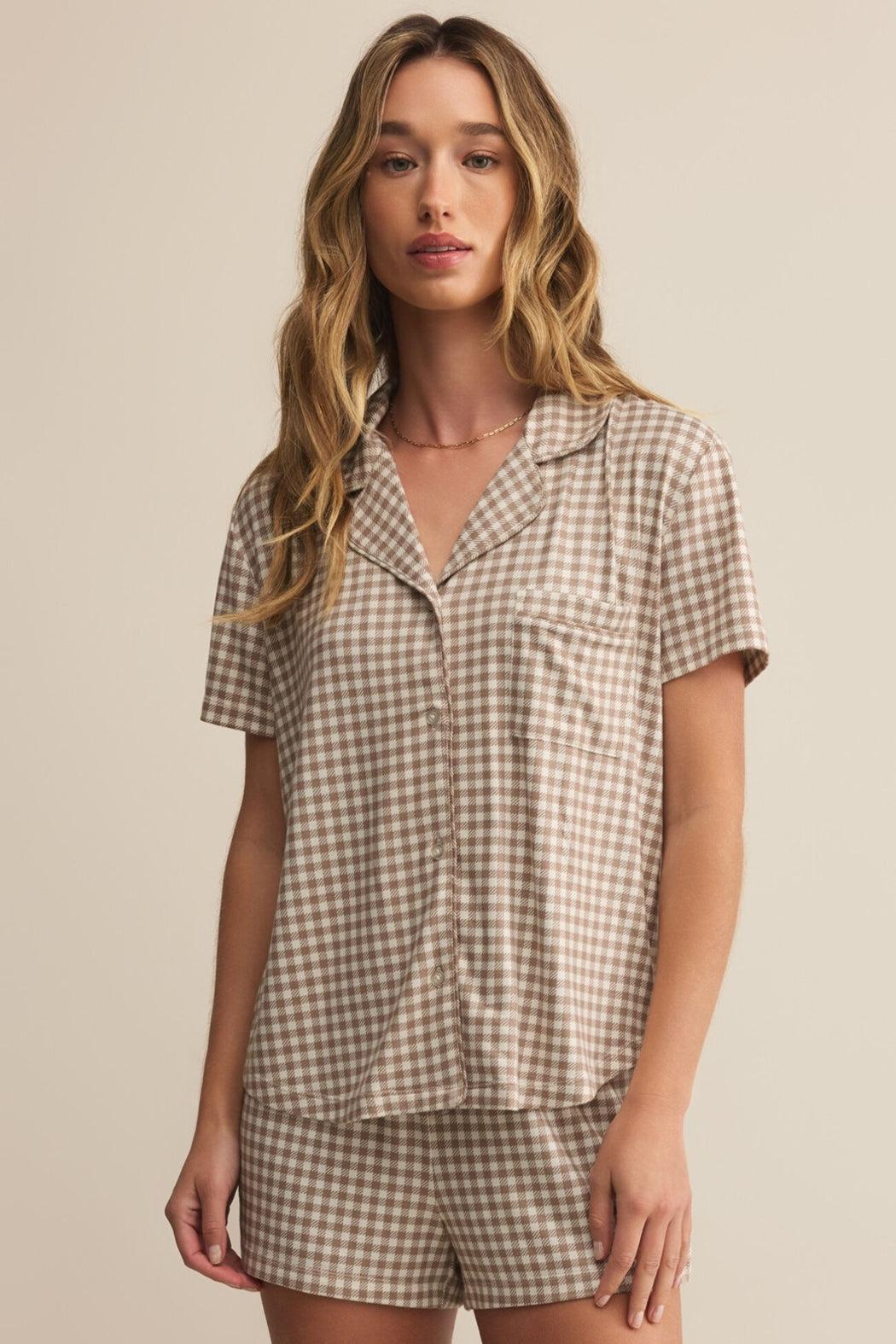 Maddie Gingham Short Product Image