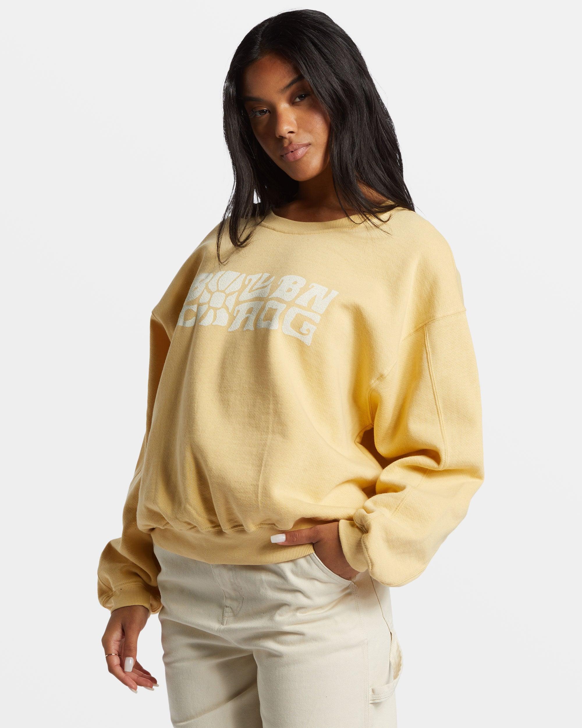 Twisties Kendall Pullover Sweatshirt - Pale Yellow Female Product Image