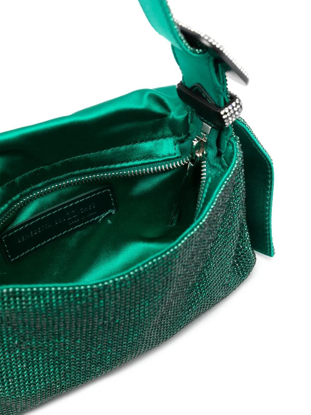 BENEDETTA BRUZZICHES Small Vitissima Shoulder Bag In Green Product Image