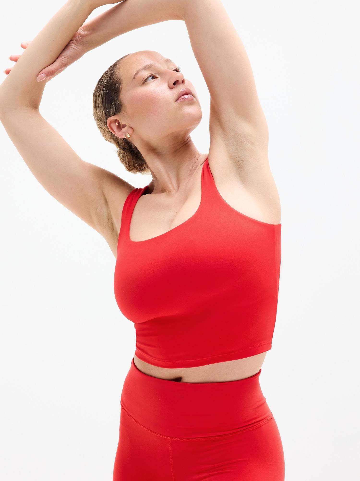 Transcend Square Neck Crop Sports Bra D-DD Product Image