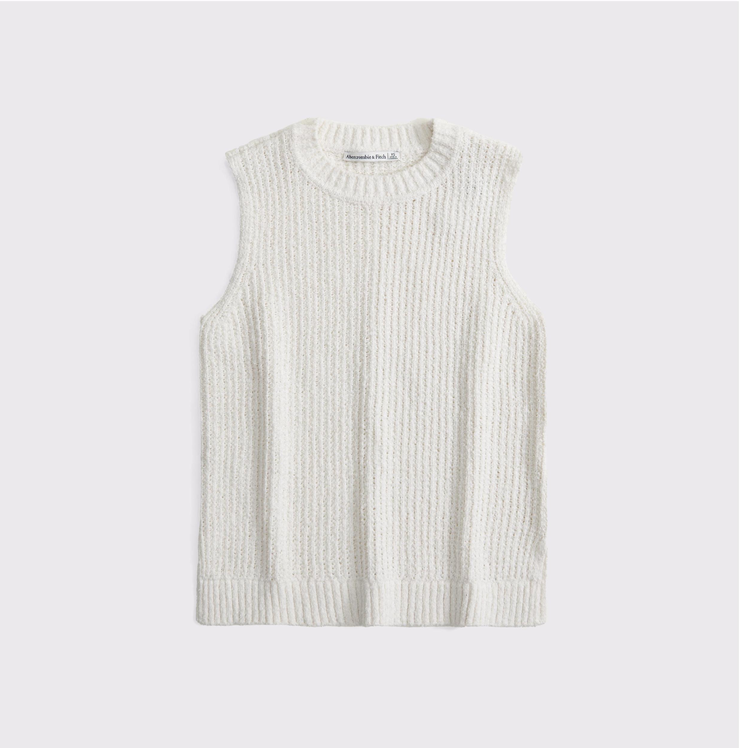 Textural Crew Sweater Shell Tank Product Image