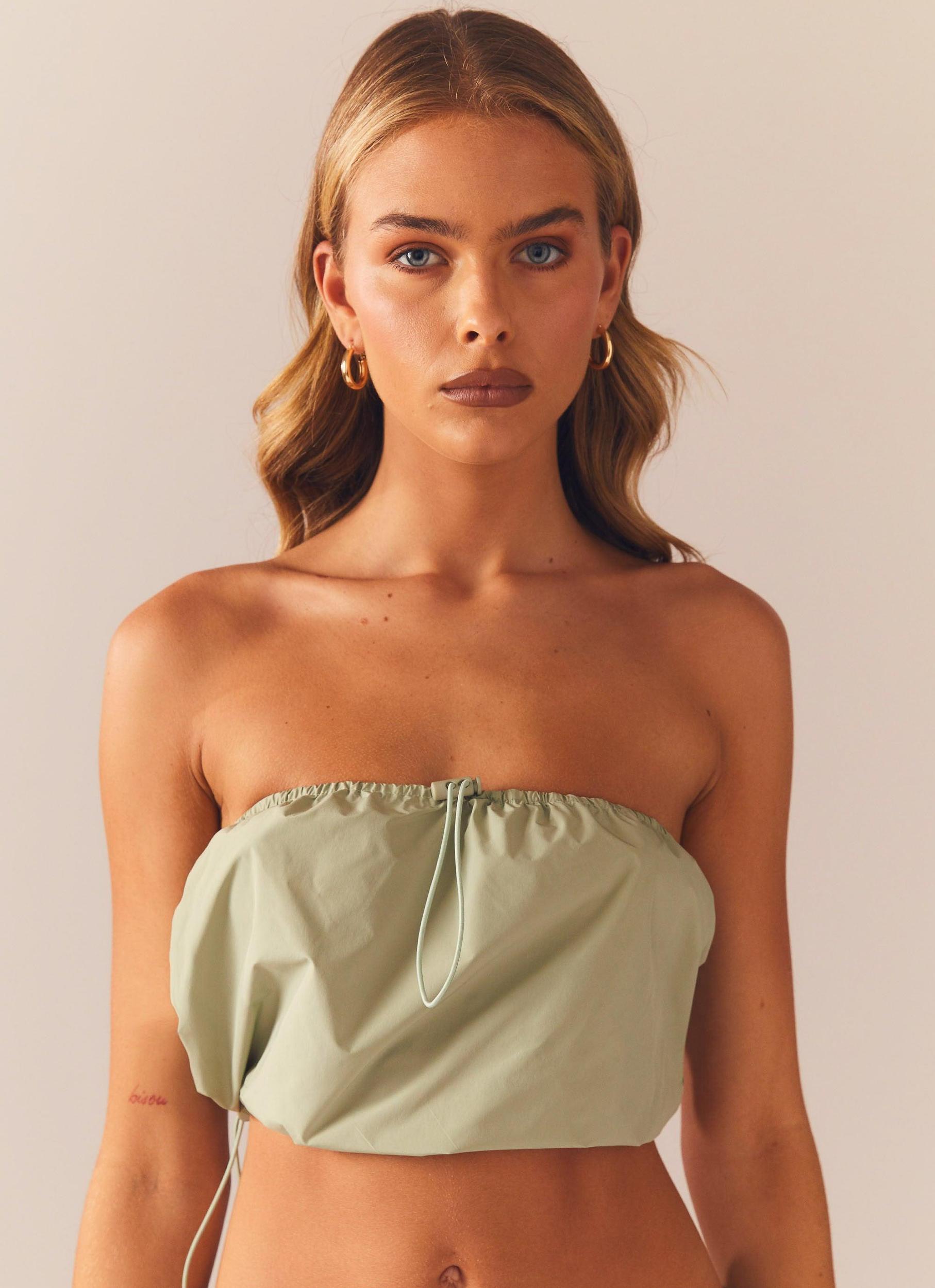 Acid House Drawstring Top - Fern Product Image