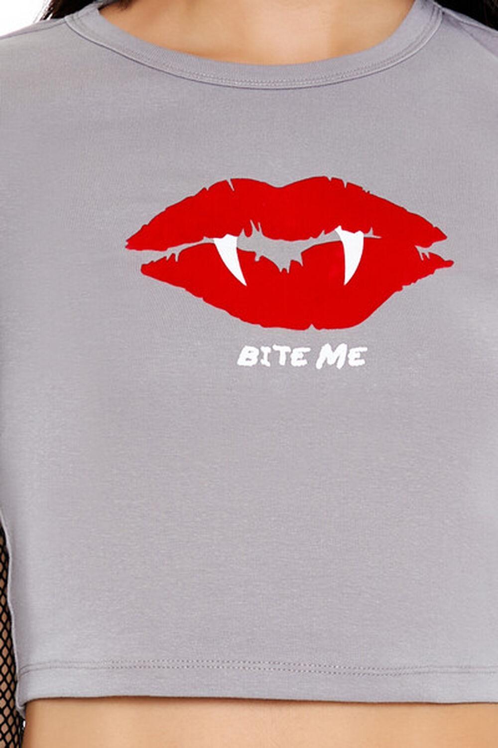 Bite Me Combo Mesh Tee | Forever 21 Product Image