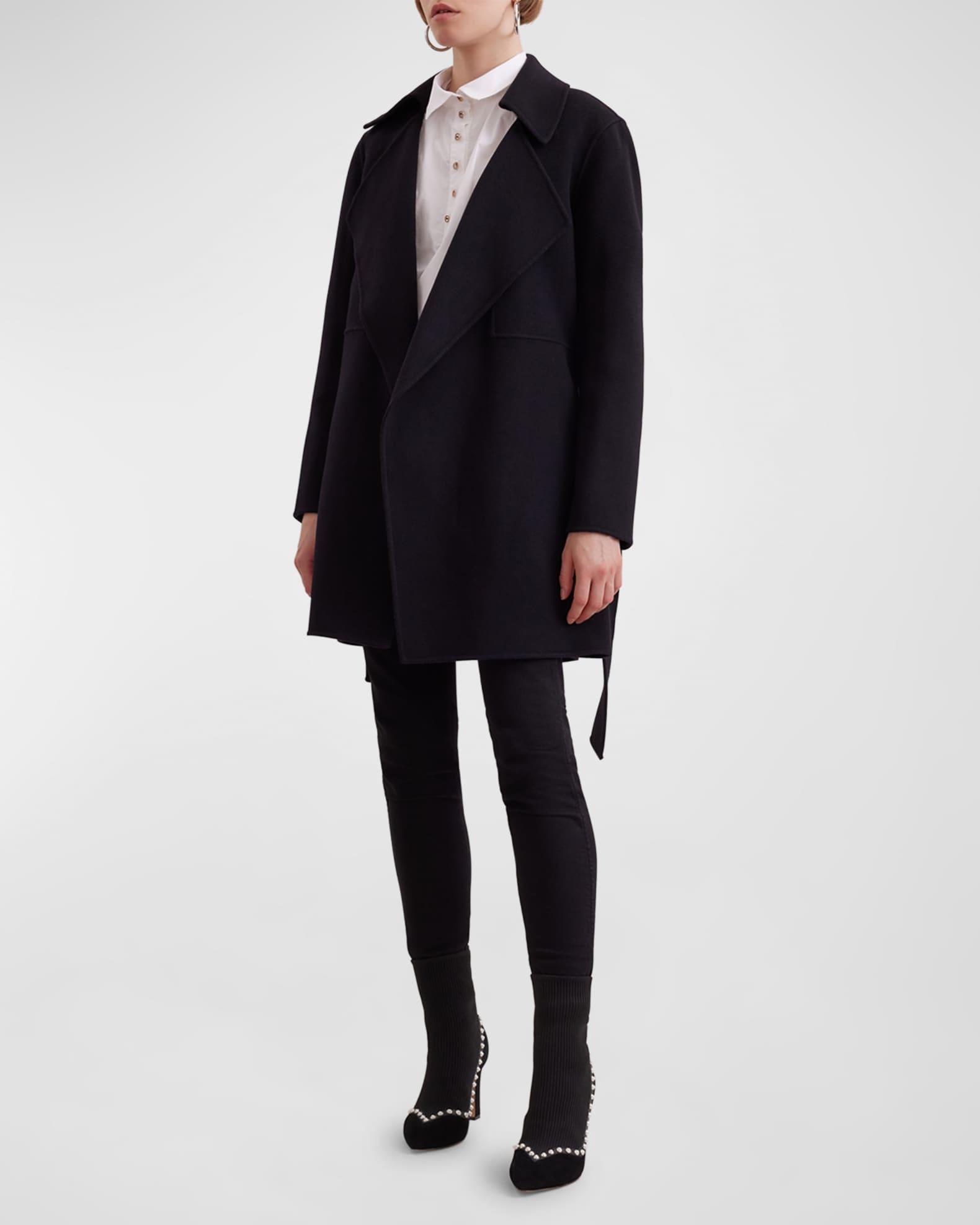 Delacroix Belted Wool-Blend Wrap Jacket Product Image