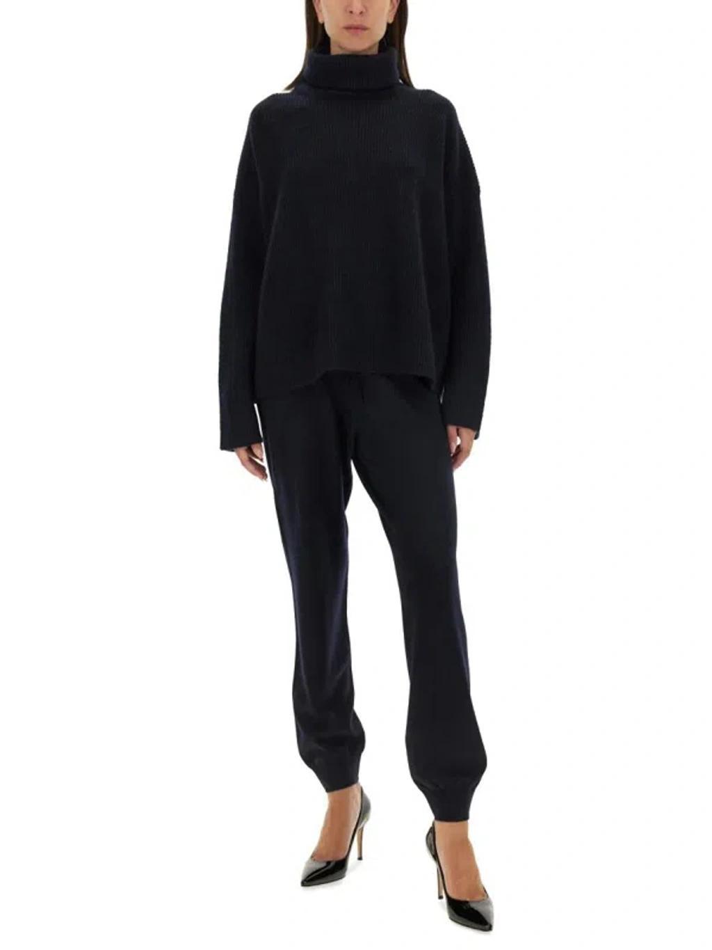 FABIANA FILIPPI Wool Jogging Pants In Blue Product Image