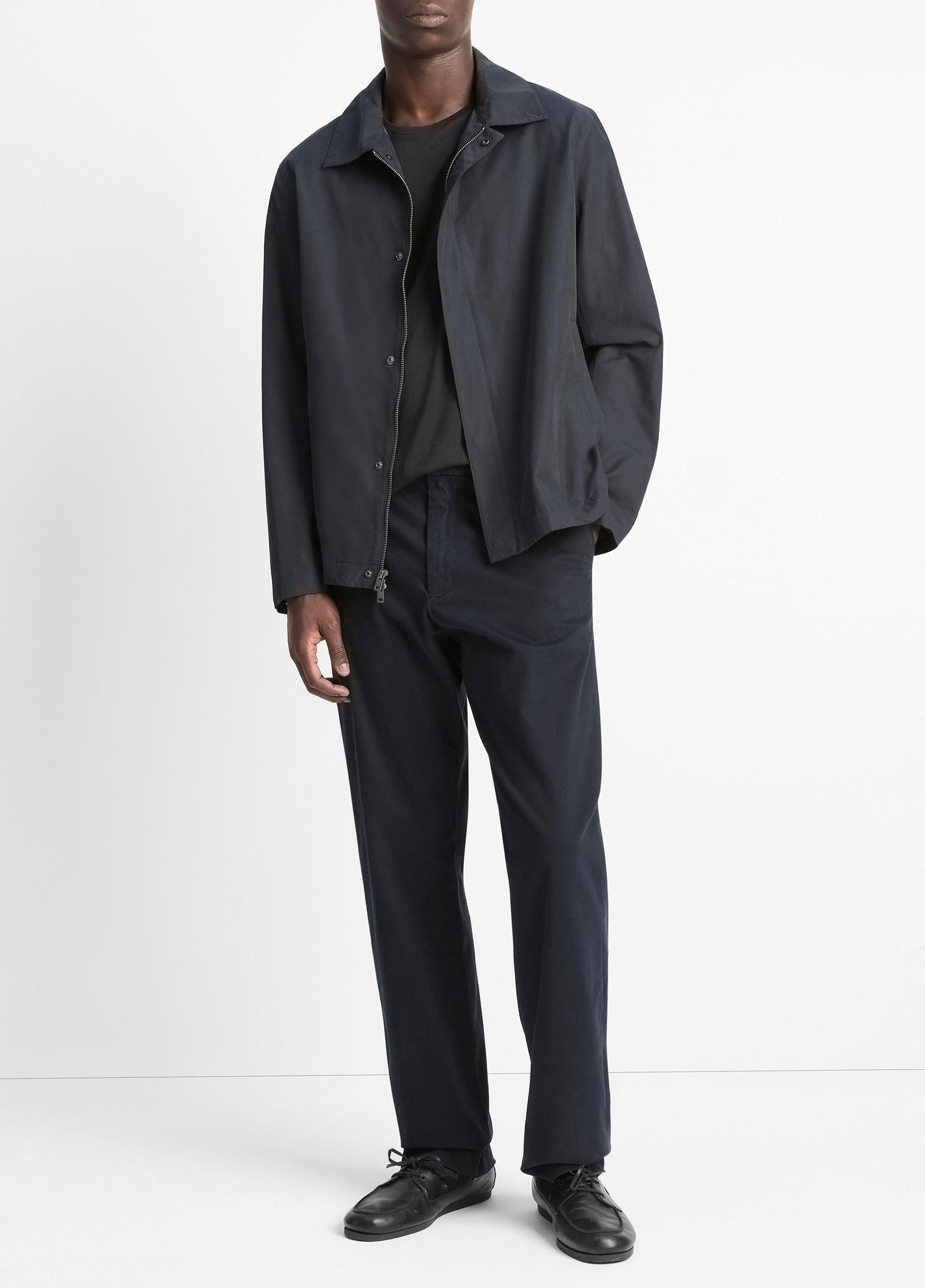 Peached Cotton-Blend Convertible-Collar Jacket Product Image