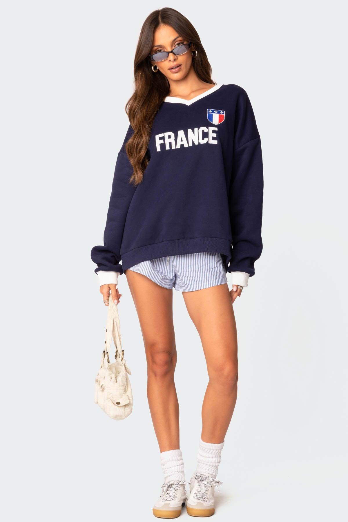 France Oversized Sweatshirt Product Image