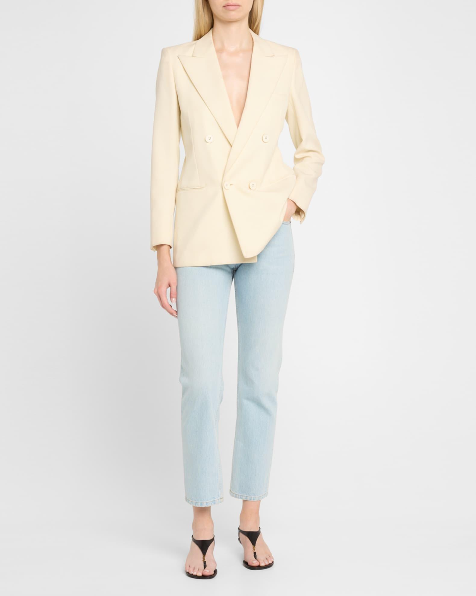 Cassandra Leather YSL Wedge Sandals Product Image