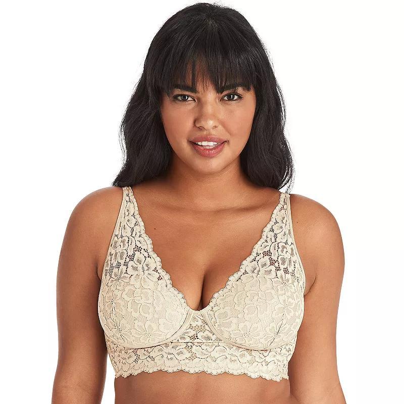 Maidenform® Lightly Lined Convertible Lace Bralette DM1188, Women's, Size: 38 C, Paris Nude Product Image