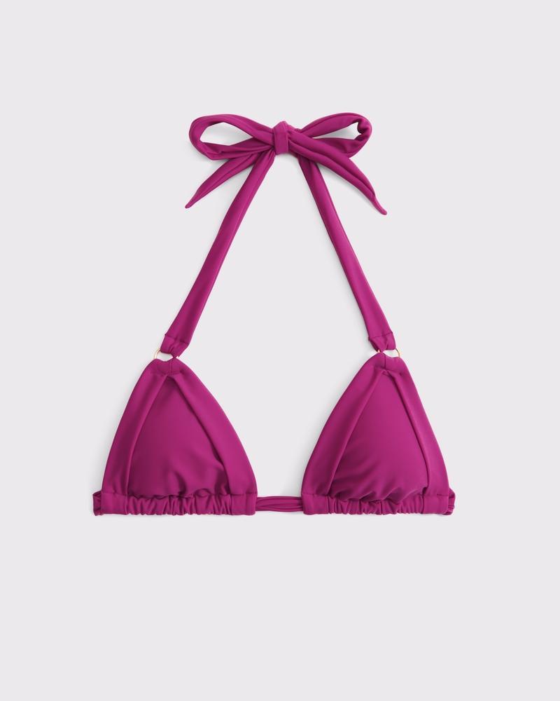 O-Ring Halter Triangle Bikini Top Product Image